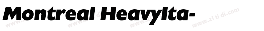 Montreal HeavyIta字体转换
